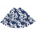 Capa sudadera bebe azul con flores blancas Capa sudadera bebe azul con flores blancas