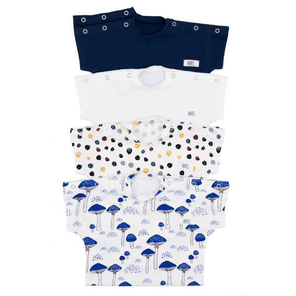 Camiseta manga corta japonesa algodón orgánico bebe