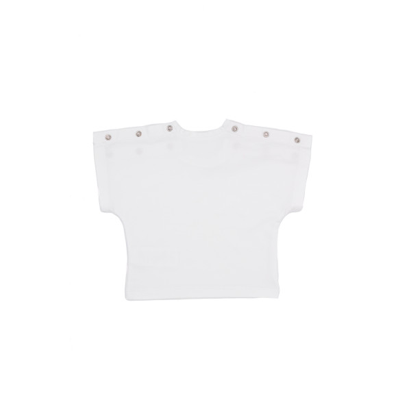 Camiseta manga corta japonesa algodón orgánico blanca Camiseta manga corta japonesa algodón orgánico blanca