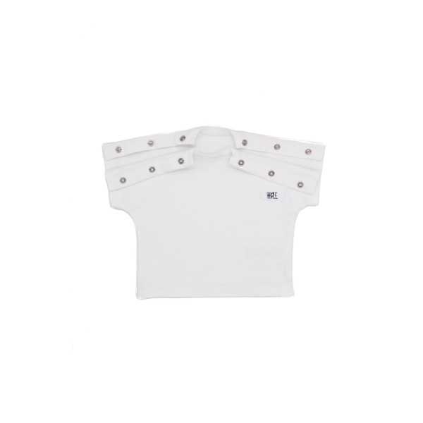 Camiseta manga corta japonesa algodón orgánico blanca Camiseta manga corta japonesa algodón orgánico blanca