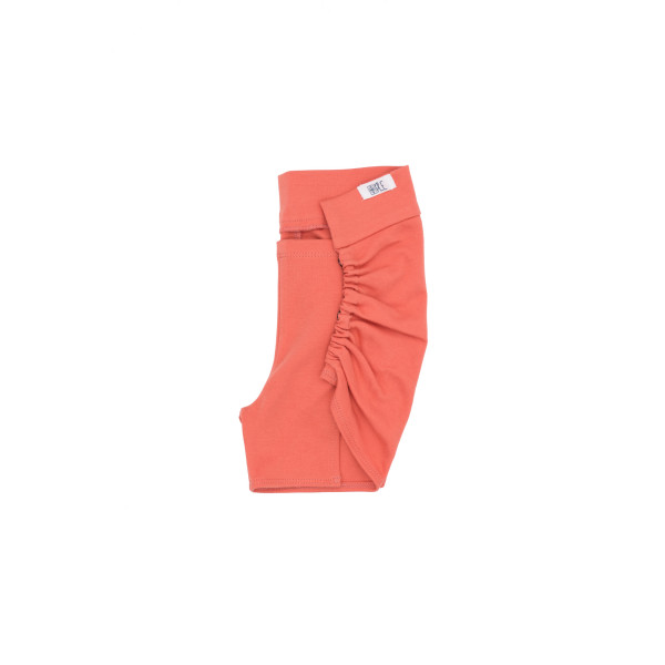 Pantalón corto con cinturilla y elásticos salmón Pantalón corto con cinturilla y elásticos salmón