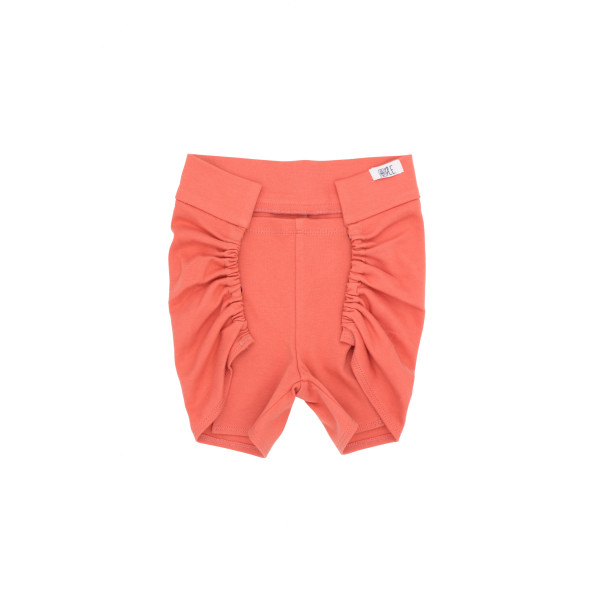 Pantalón corto con cinturilla y elásticos salmón Pantalón corto con cinturilla y elásticos salmón