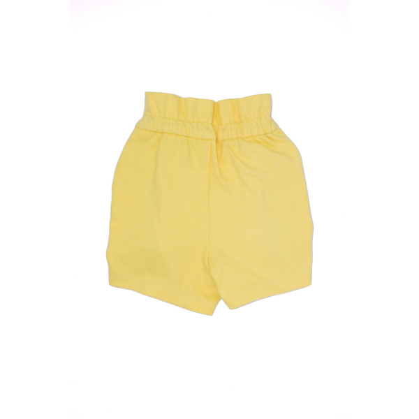 Pantalón corto algodón orgánico con elastano amarillo